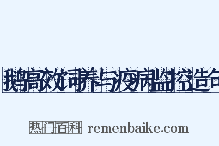 鹅高效饲养与疫病监控造句是什么意思的图片